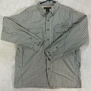 Exofficio Large Men’s Vented Long Sleeve Oxford EUC